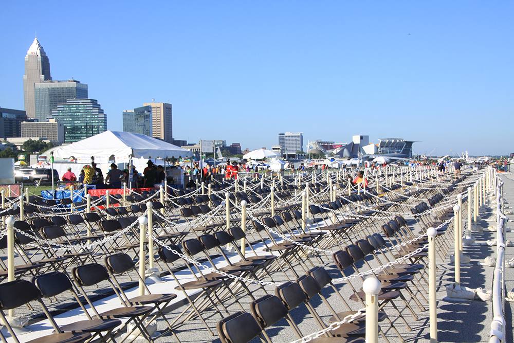 box seats waiting for people