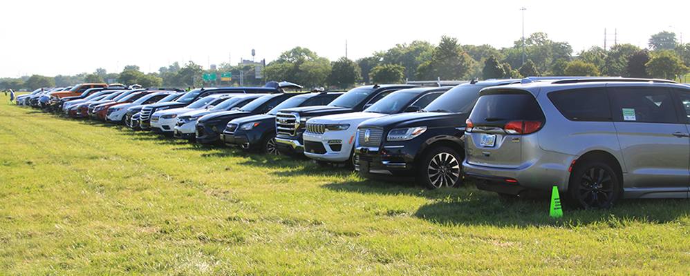 cars in on-site parking
