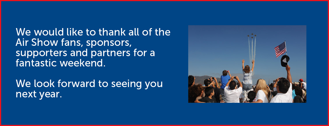 Thank you Air Show fans, sponsors, supporters and partners