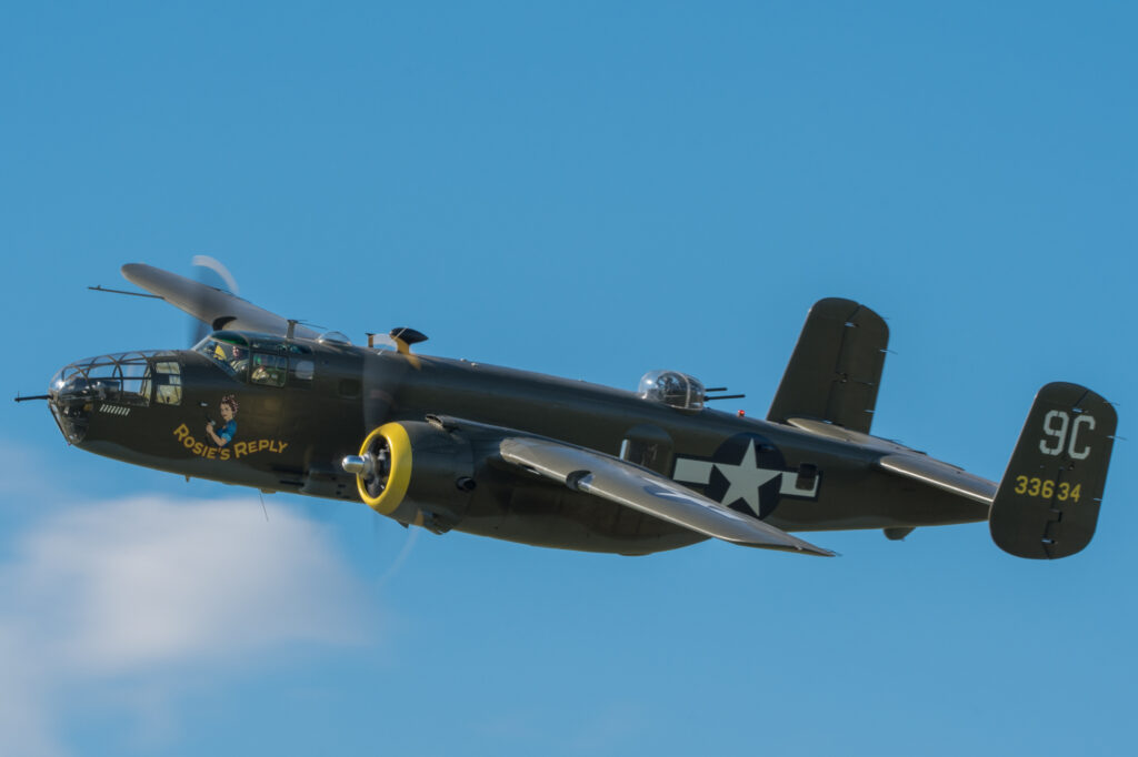 WWII B-25 Mitchell Bomber “Rosie’s Reply”